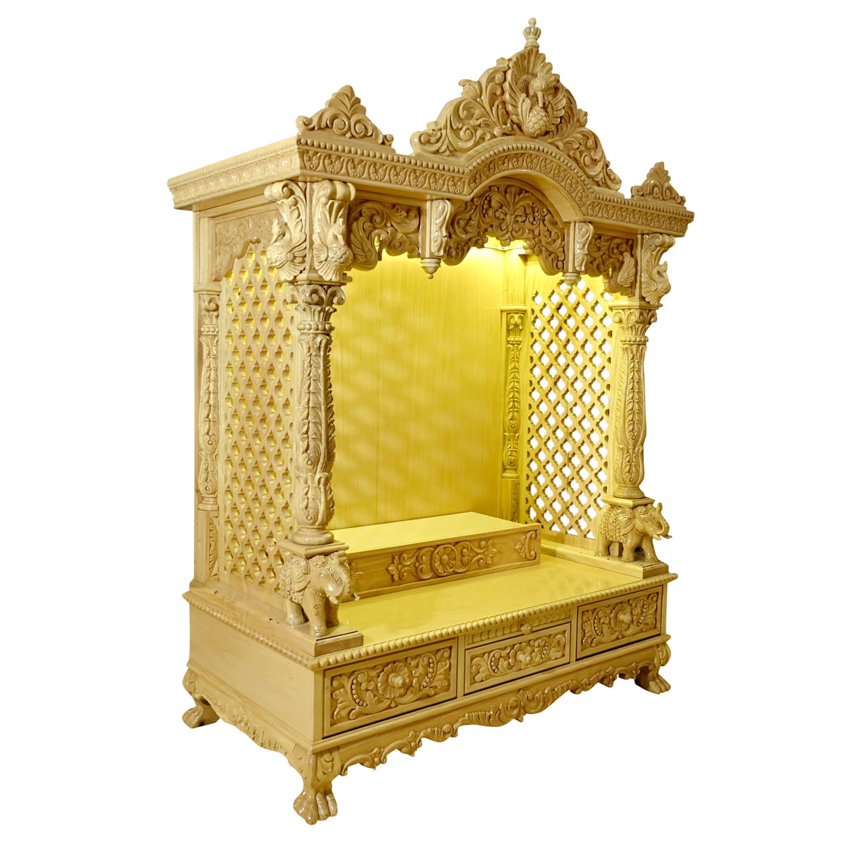 sewan wood hand carving mandir S08 - Image 2